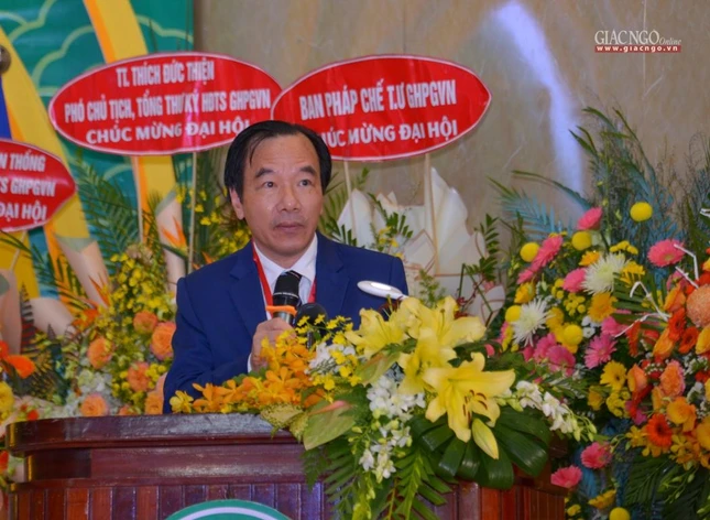 Ông Ngô Sách Thực phát biểu tại đại hội