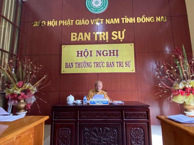 Hòa thượng Thích Nhật Quang chủ trì hội nghị