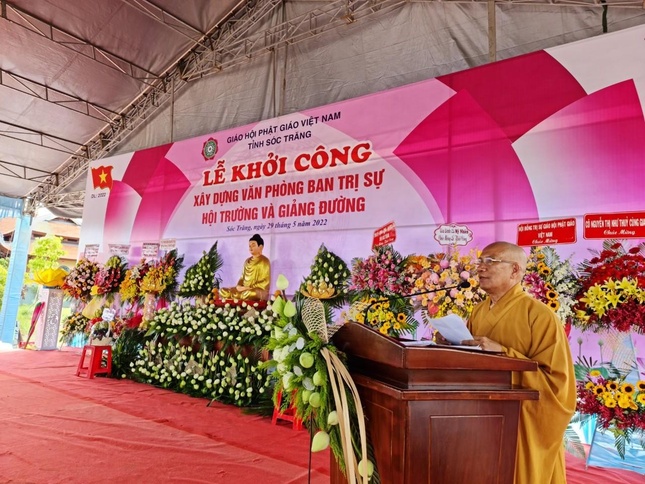 Hòa thượng Thích Minh Hạnh phát biểu khai mạc