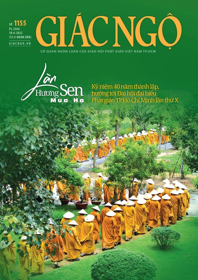 Bìa 1 báo Giác Ngộ số 1155 - Mỹ thuật: Tống Viết Diễn