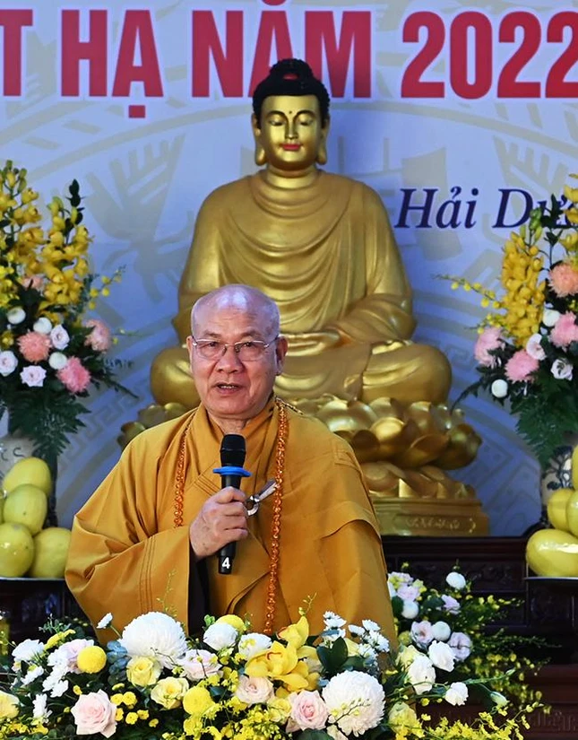 Hòa thượng Thích Quảng Tùng khai pháp