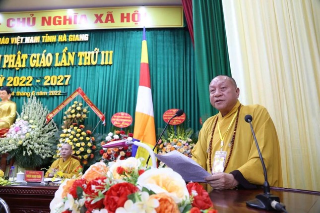 Hòa thượng Thích Gia Quang phát biểu khai mạc