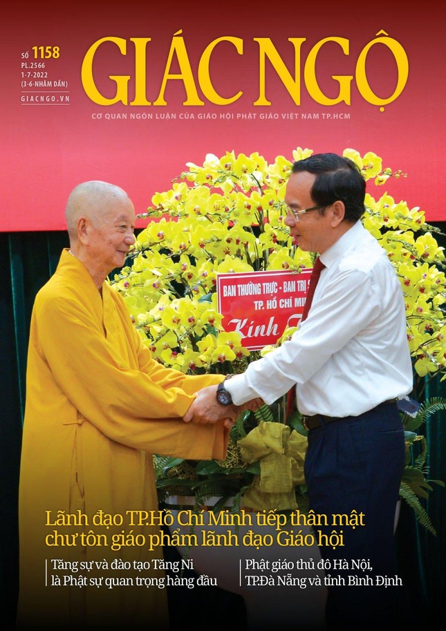 Bìa 1 báo Giác Ngộ số 1158 - Mỹ thuật: Tống Viết Diễn