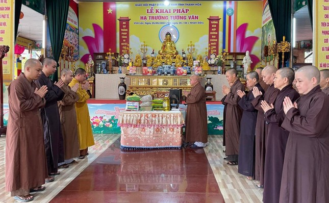 Tác bạch cúng dường tại trường hạ chùa Tường Vân