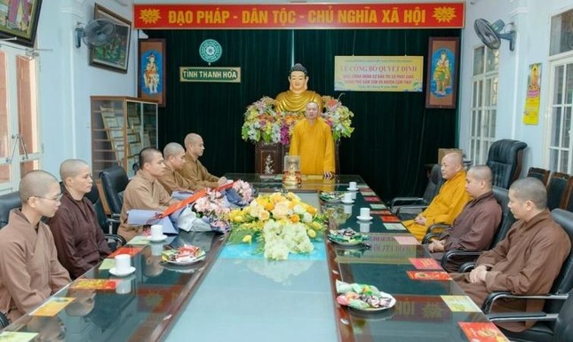 Thượng tọa Thích Tâm Đức phát biểu