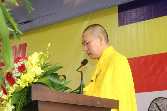 Đại đức Thích Từ Nguyện phát biểu khai mạc
