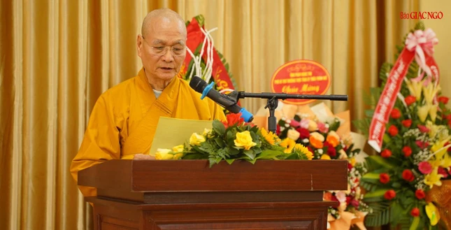 Hòa thượng Thích Hải Ấn phát biểu khai mạc