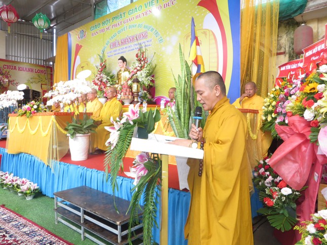 Đại đức Thích Đồng Triết đọc quyết định bổ nhiệm