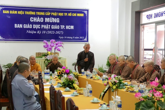 Thượng tọa Thích Giác Trí phát biểu