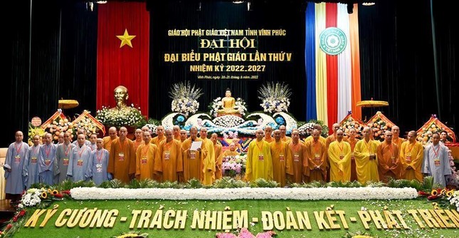 Tân Ban Trị sự GHPGVN tỉnh Vĩnh Phúc, nhiệm kỳ 2022-2027 ra mắt đại hội và phát biểu nhận nhiệm vụ Tân Ban Trị sự GHPGVN tỉnh Vĩnh Phúc, nhiệm kỳ 2022-2027 ra mắt đại hội và phát biểu nhận nhiệm vụ