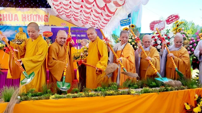 Chính thức khởi công xây dựng ngôi đại hùng bảo điện chùa Hương