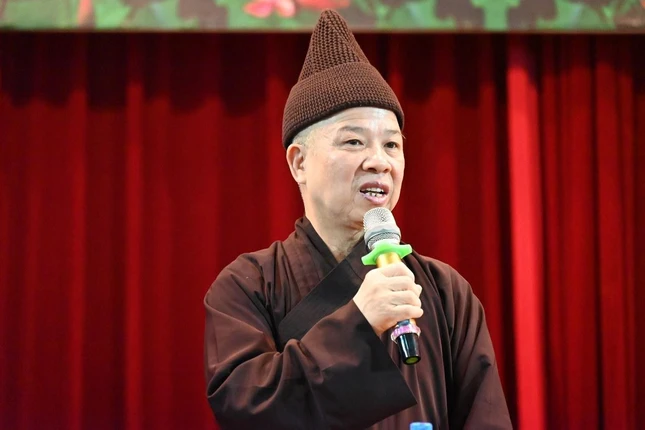 Hòa thượng Thích Thanh Quyết phát biểu