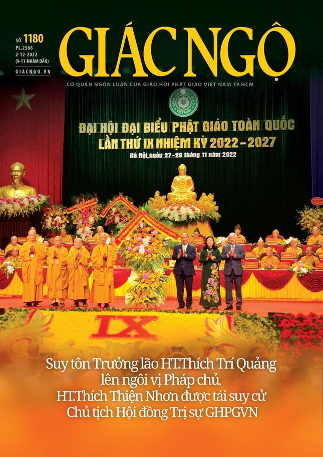 Bìa báo Giác Ngộ số 1180 - Mỹ thuật: Tống Viết Diễn