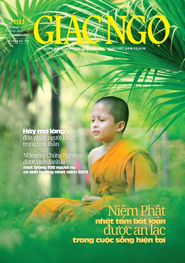 Bìa báo Giác Ngộ số 1183 - Mỹ thuật: Tống Viết Diễn