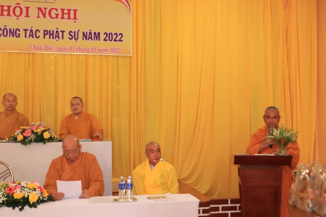 Đại đức Thích Huệ Phước trình phương hướng hoạt động năm 2023
