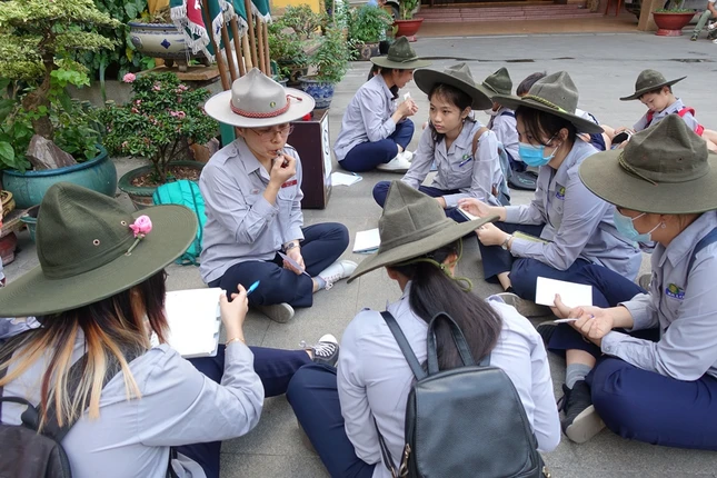 Sinh hoạt của Gia đình Phật tử luôn là hình ảnh đẹp trong lòng tác giả