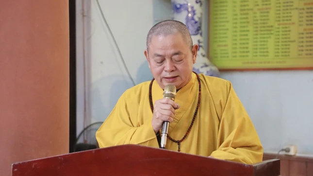 Thượng tọa Thích Thanh Hòa phát biểu khai mạc
