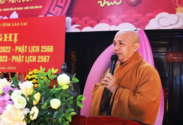 Thượng tọa Thích Tâm Thuần phát biểu khai mạc