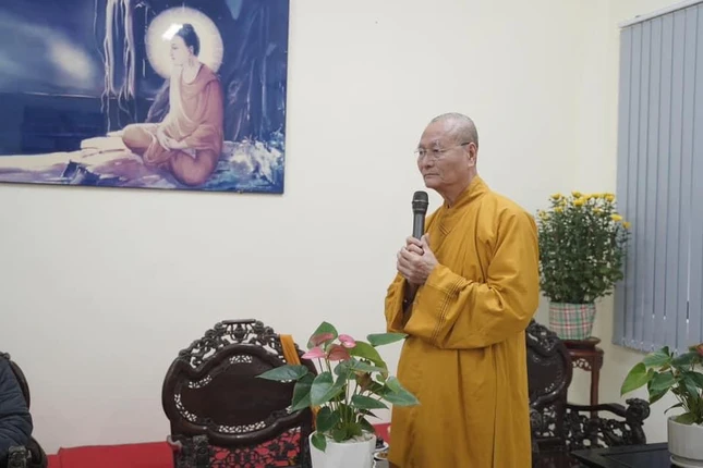 Hòa thượng Thích Hải Ấn phát biểu Hòa thượng Thích Hải Ấn phát biểu