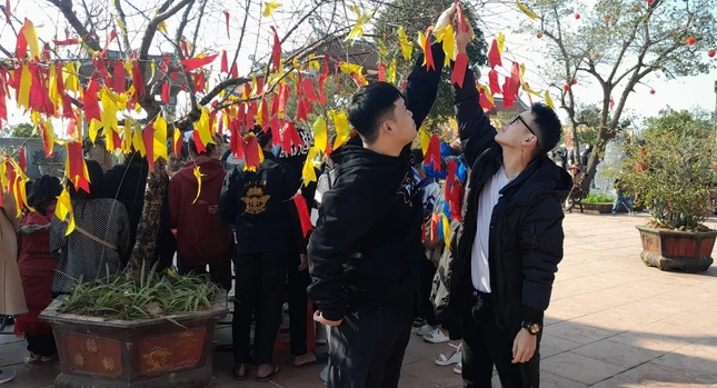 Gửi gắm những điều mong cầu lên cây ước nguyện đầu năm Gửi gắm những điều mong cầu lên cây ước nguyện đầu năm