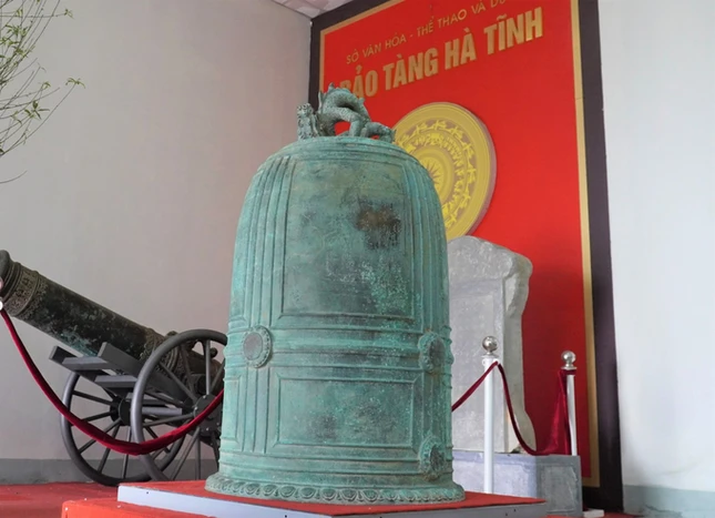 Chuông chùa Rối được lưu giữ tại Bảo tàng Hà Tĩnh