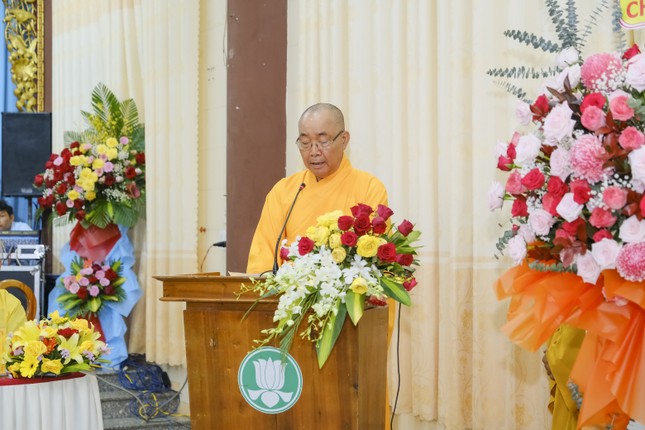 Hòa thượng Thích Minh Nhật phát biểu khai mạc
