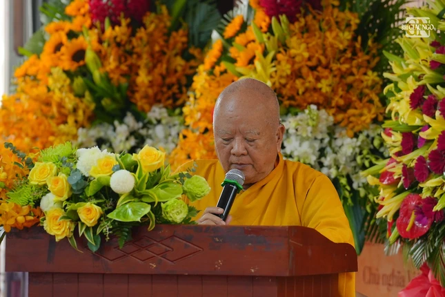 Hòa thượng Thích Thiện Minh phát biểu khai mạc