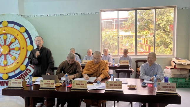 Đại đức Thích Minh Thạnh, Chánh Thư ký Ban Trị sự phổ biến kế hoạch tổ chức tuần lễ Phật đản, khóa An cư kiết hạ Phật lịch 2567