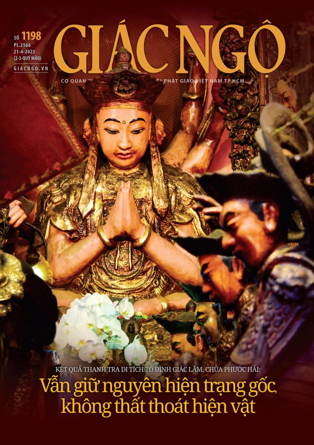 Bìa báo Giác Ngộ số 1198 - Mỹ thuật: Tống Viết Diễn