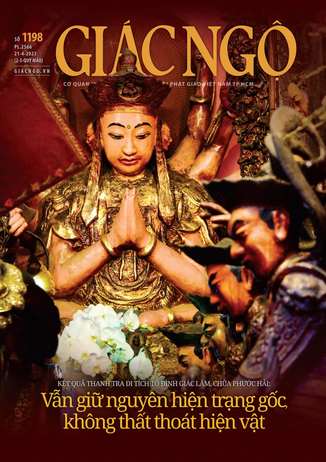 Bìa báo Giác Ngộ số 1198 - Mỹ thuật: Tống Viết Diễn