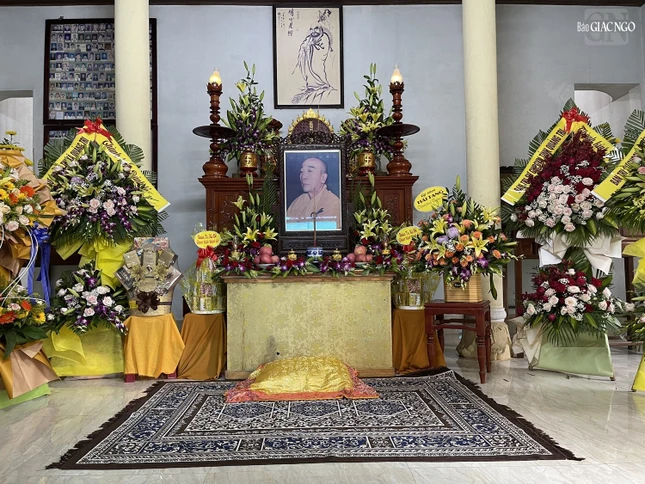 Chân dung Hòa thượng Thích Chánh Trực được tôn trí tại tổ đường chùa Phật Học Quảng Trị