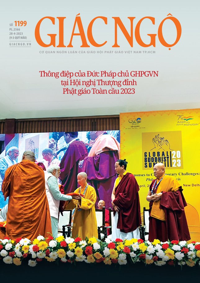 Bìa báo Giác Ngộ số 1199 - Mỹ thuật: Tống Viết Diễn