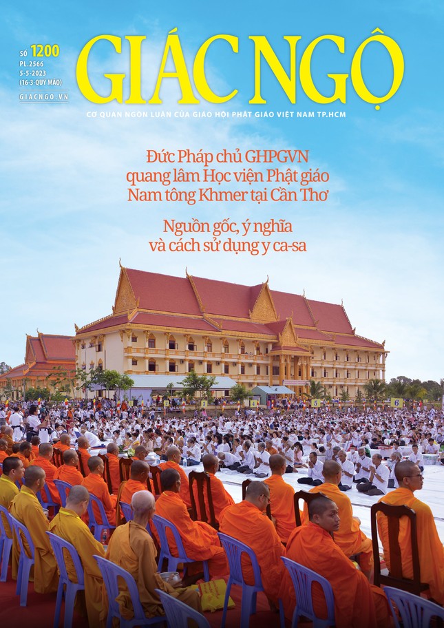 Bìa báo Giác Ngộ số 1200 - Mỹ thuật: Tống Viết Diễn