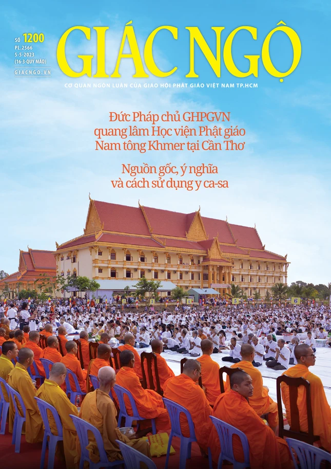 Bìa báo Giác Ngộ số 1200 - Mỹ thuật: Tống Viết Diễn