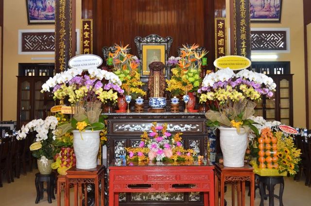 Di ảnh Hòa thượng Thích Tôn Thắng tại chùa Phổ Đà