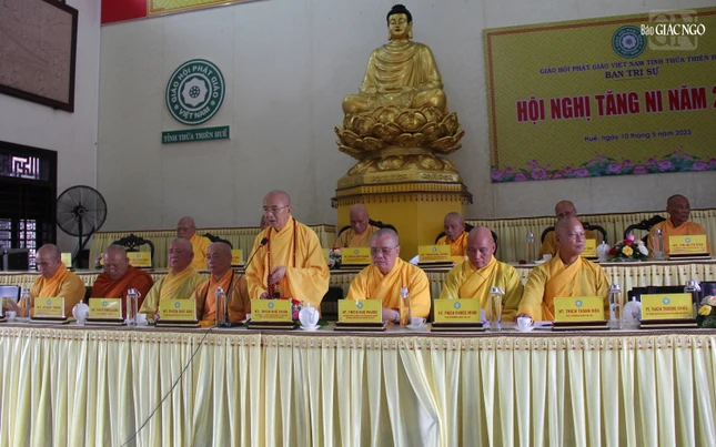 Hòa thượng Thích Khế Chơn phát biểu