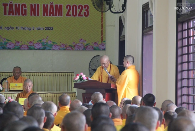 Hòa thượng Thích Khế Chơn phát biểu khai mạc