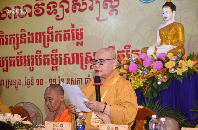 Hòa thượng Thích Thiện Nhơn phát biểu khai mạc