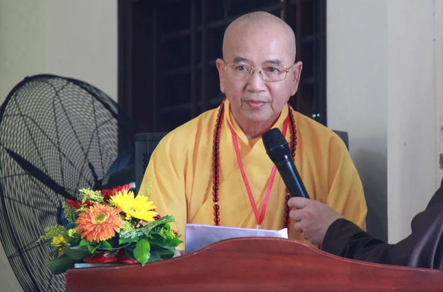 Hòa thượng Thích Khế Chơn phát biểu khai mạc