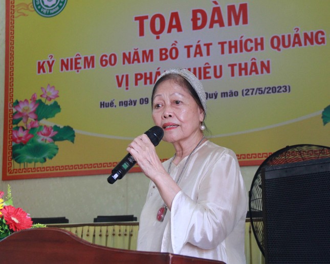 Giáo sư Thái Kim Lan là một trong những sinh viên tham gia phong trào học sinh, sinh viên