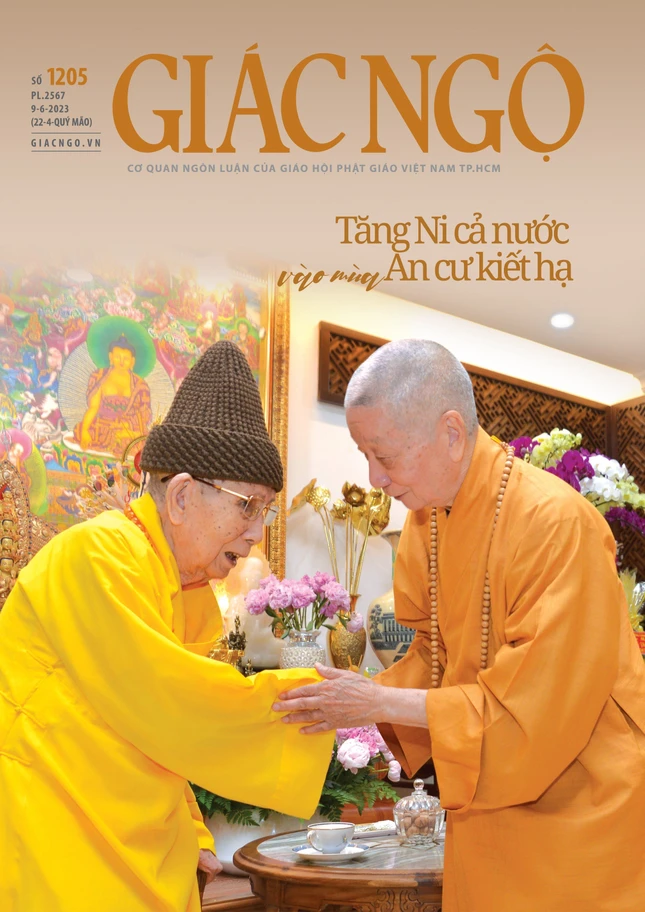 Bìa báo Giác Ngộ số 1205 - Ảnh: Hữu Khoa, Mỹ thuật: Tống Viết Diễn