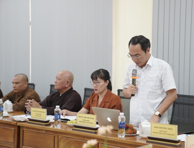 PGS.TS.Chu Văn Tuấn, Viện trưởng Viện Nghiên cứu Tôn giáo phát biểu