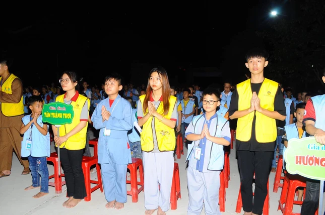 Khóa tu mùa hè "Em về bên Phật" tại chùa Phúc Linh có sự tham gia của hơn 200 khóa sinh