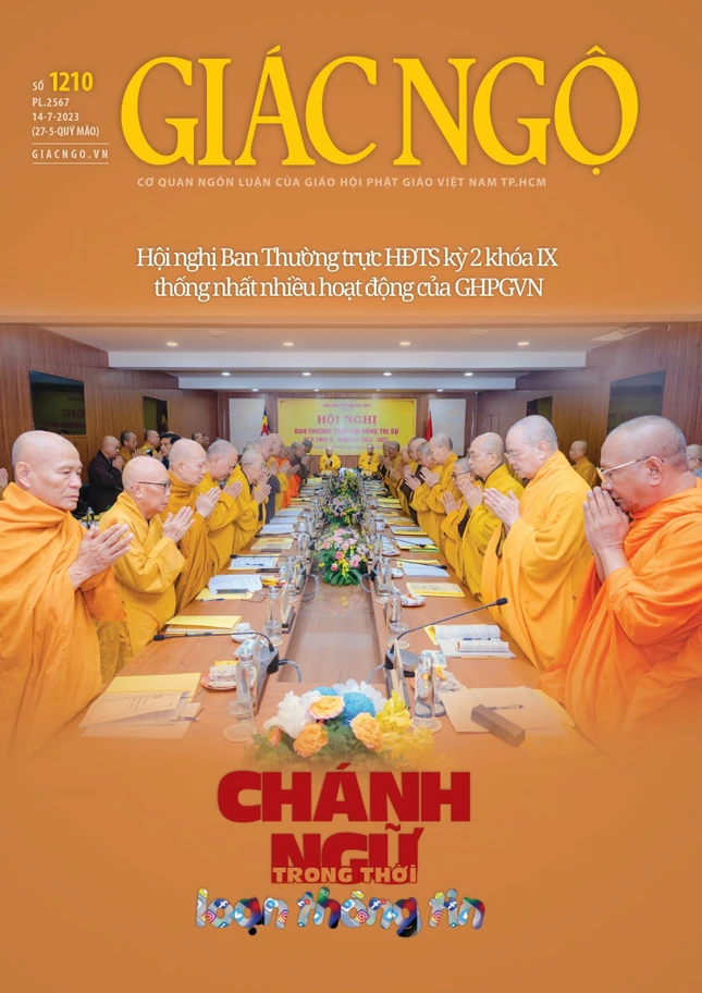 Bìa Báo Giác Ngộ số 1210 - Mỹ thuật: Tống Viết Diễn