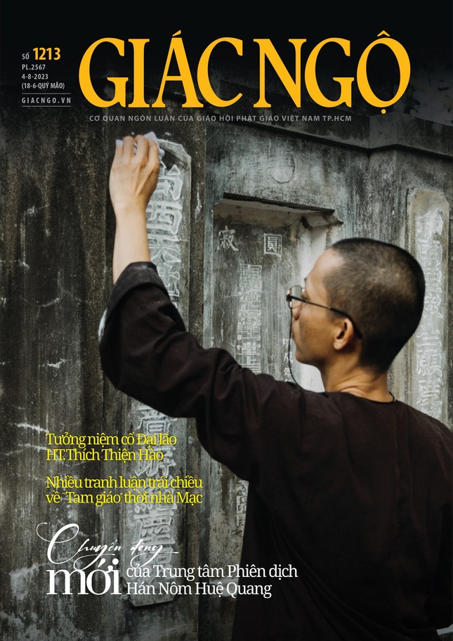 Bìa Báo Giác Ngộ số 1213 - Mỹ thuật: Tống Viết Diễn