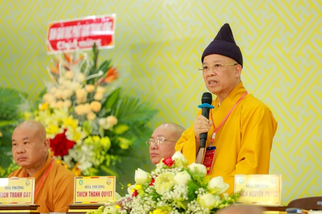 Hòa thượng Thích Thanh Quyết phát biểu khai mạc