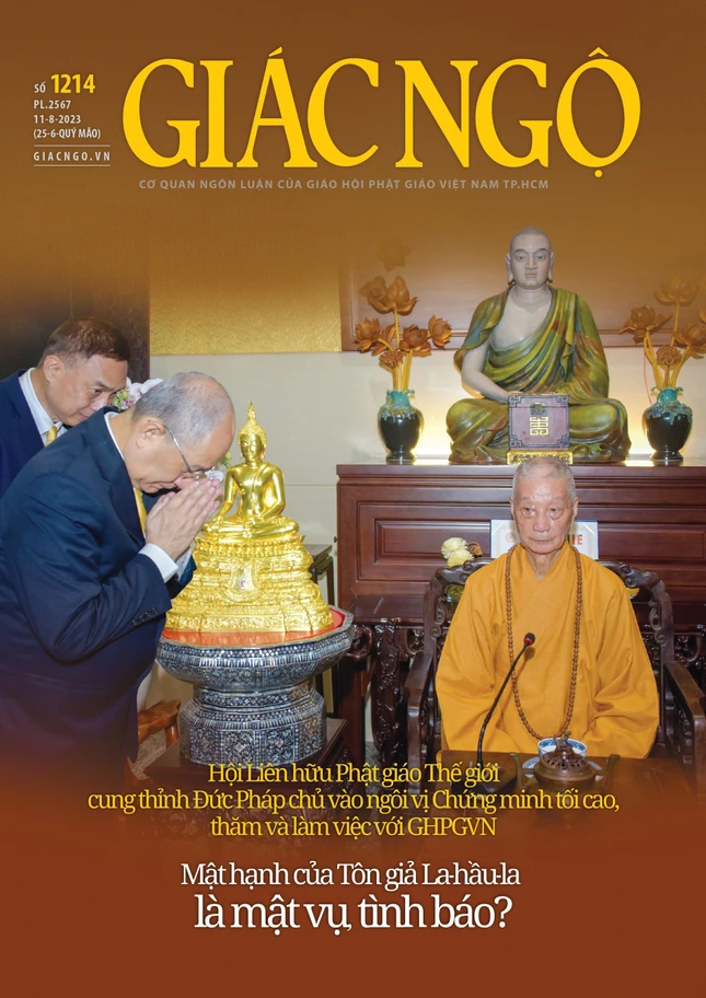 Bìa Báo Giác Ngộ số 1214 - Mỹ thuật: Tống Viết Diễn