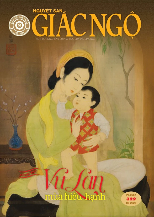 Bìa 1 Nguyệt san Giác Ngộ - Mỹ thuật: Tống Viết Diễn