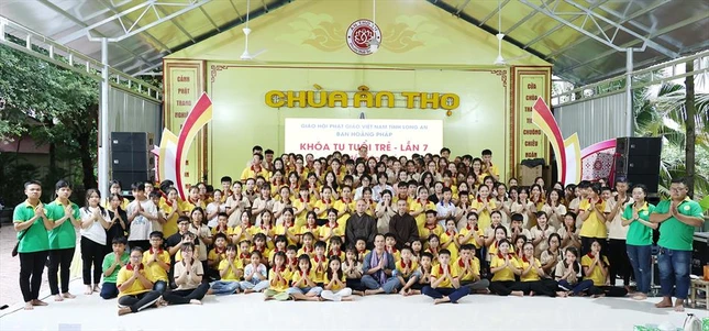 Khóa tu tuổi trẻ lần 7 tại chùa Ân Thọ với sự tham gia của 600 bạn trẻ