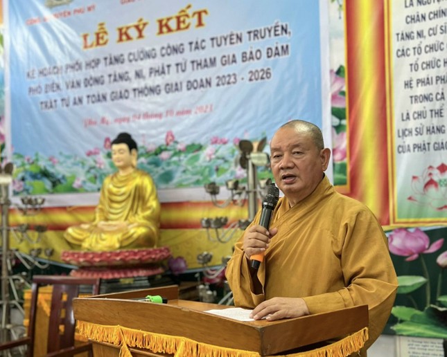 Hòa thượng Thích Chúc Thọ phát biểu